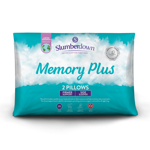 Slumberdown memory foam plus pair of pillows Clearance